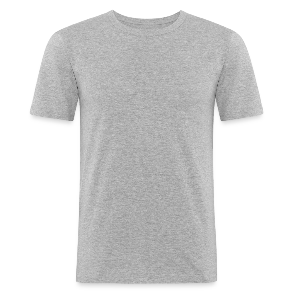 Männer Slim Fit T-Shirt - Grau meliert