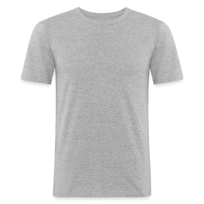 Männer Slim Fit T-Shirt - Grau meliert