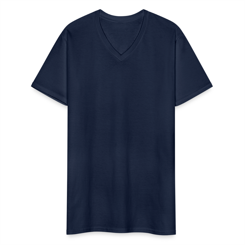 Klassisches Männer-T-Shirt mit V-Ausschnitt - Navy