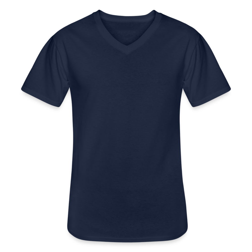 Klassisches Männer-T-Shirt mit V-Ausschnitt - Navy