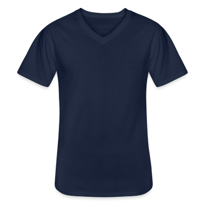 Klassisches Männer-T-Shirt mit V-Ausschnitt - Navy