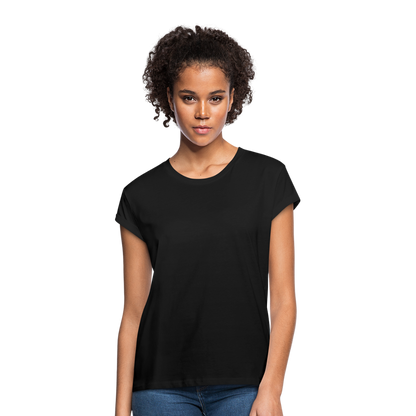 Frauen Oversize T-Shirt - Schwarz