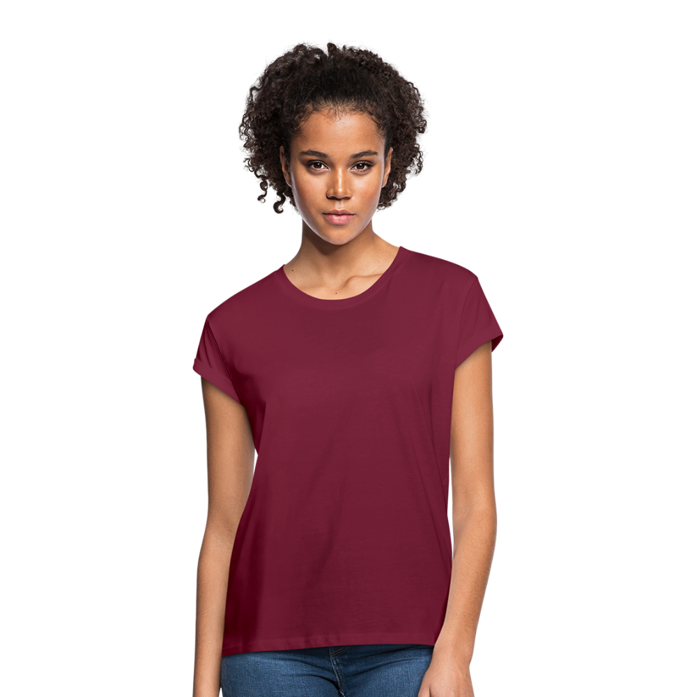 Frauen Oversize T-Shirt - Bordeaux