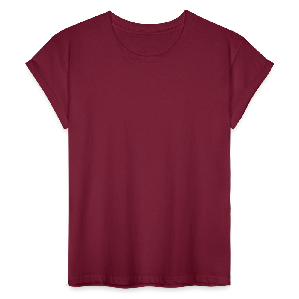 Frauen Oversize T-Shirt - Bordeaux