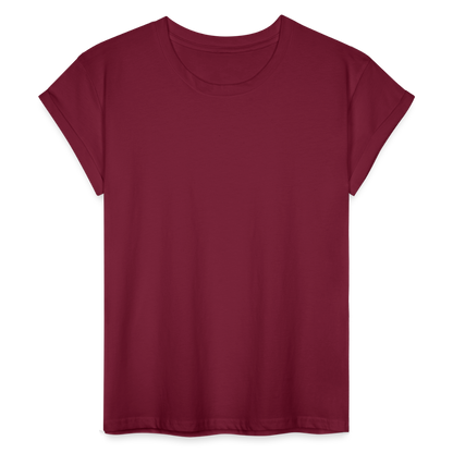 Frauen Oversize T-Shirt - Bordeaux