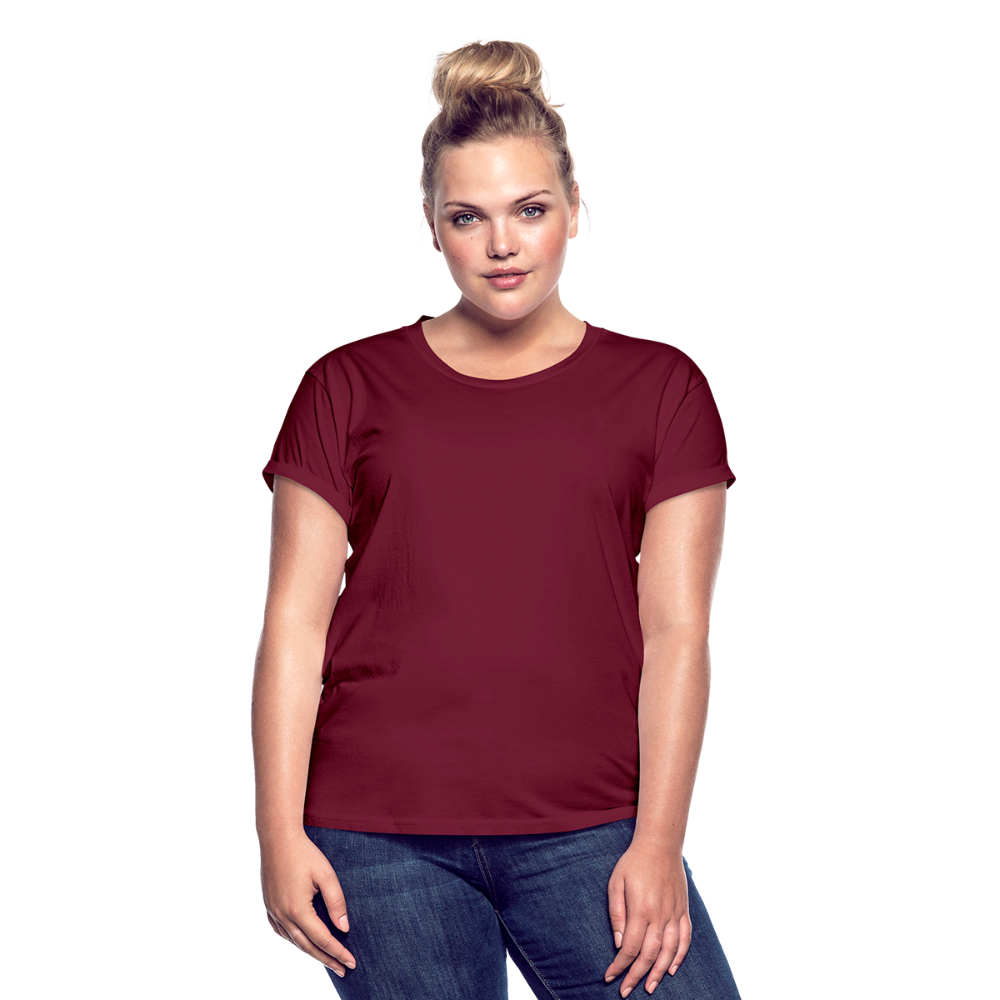 Frauen Oversize T-Shirt - Bordeaux