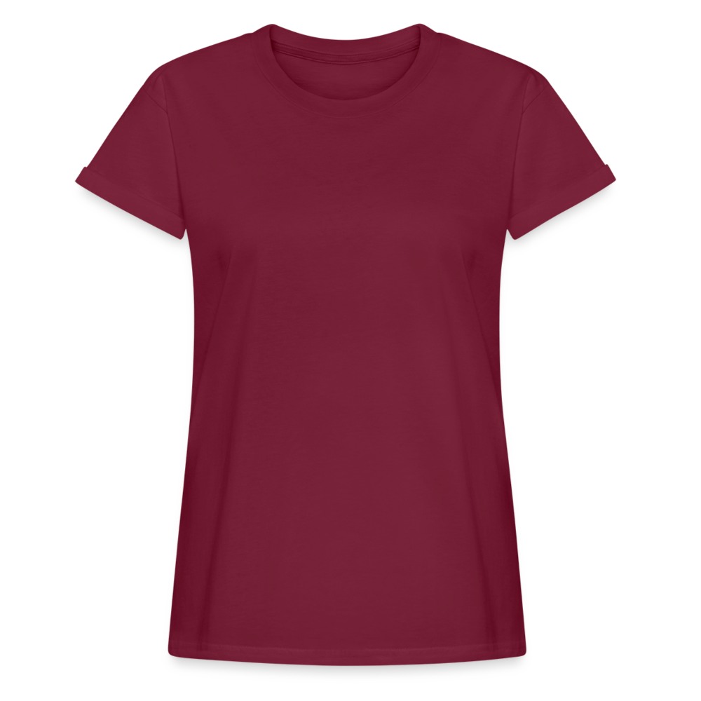 Frauen Oversize T-Shirt - Bordeaux