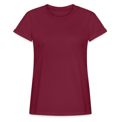 Frauen Oversize T-Shirt - Bordeaux