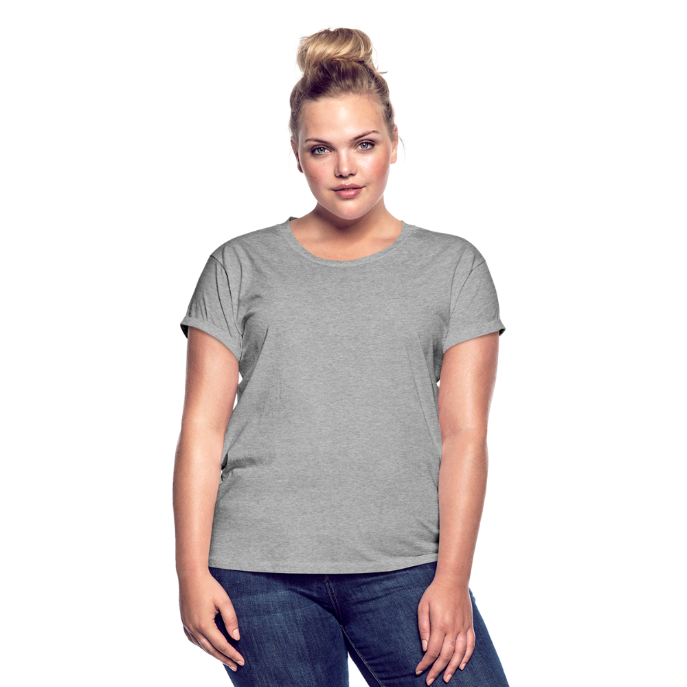 Frauen Oversize T-Shirt - Grau meliert