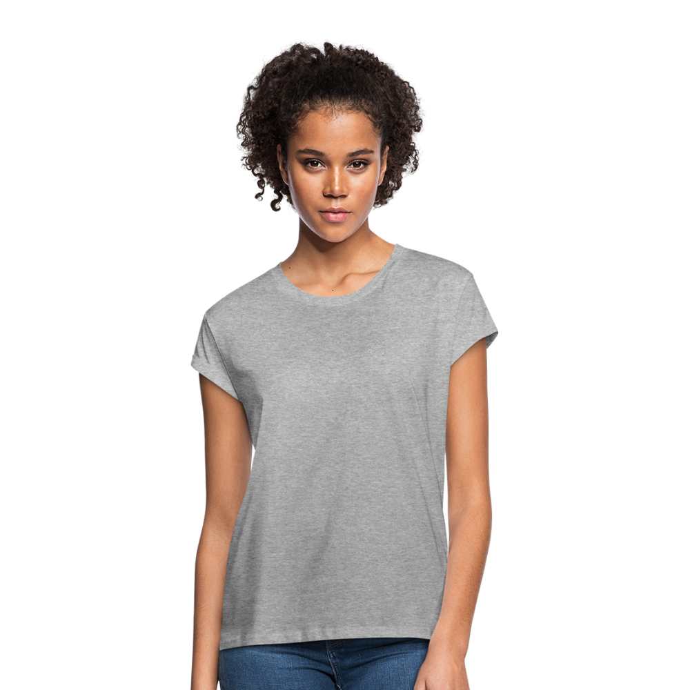 Frauen Oversize T-Shirt - Grau meliert