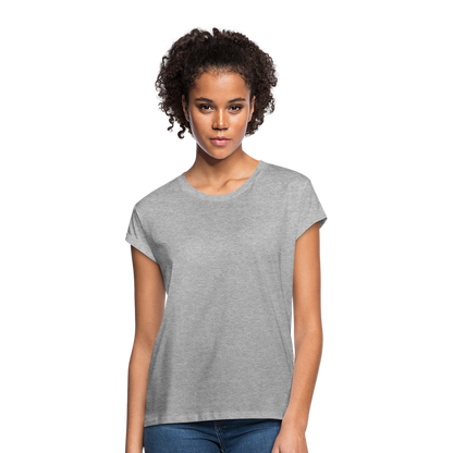 Frauen Oversize T-Shirt - Grau meliert