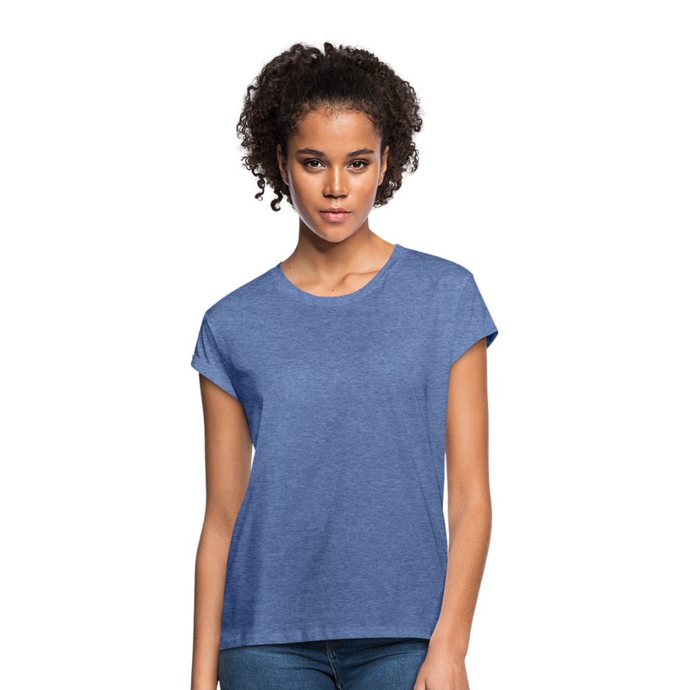 Frauen Oversize T-Shirt - Denim meliert