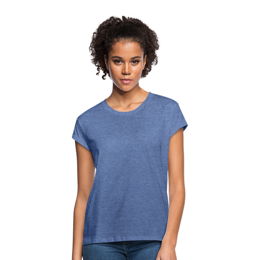 Frauen Oversize T-Shirt - Denim meliert