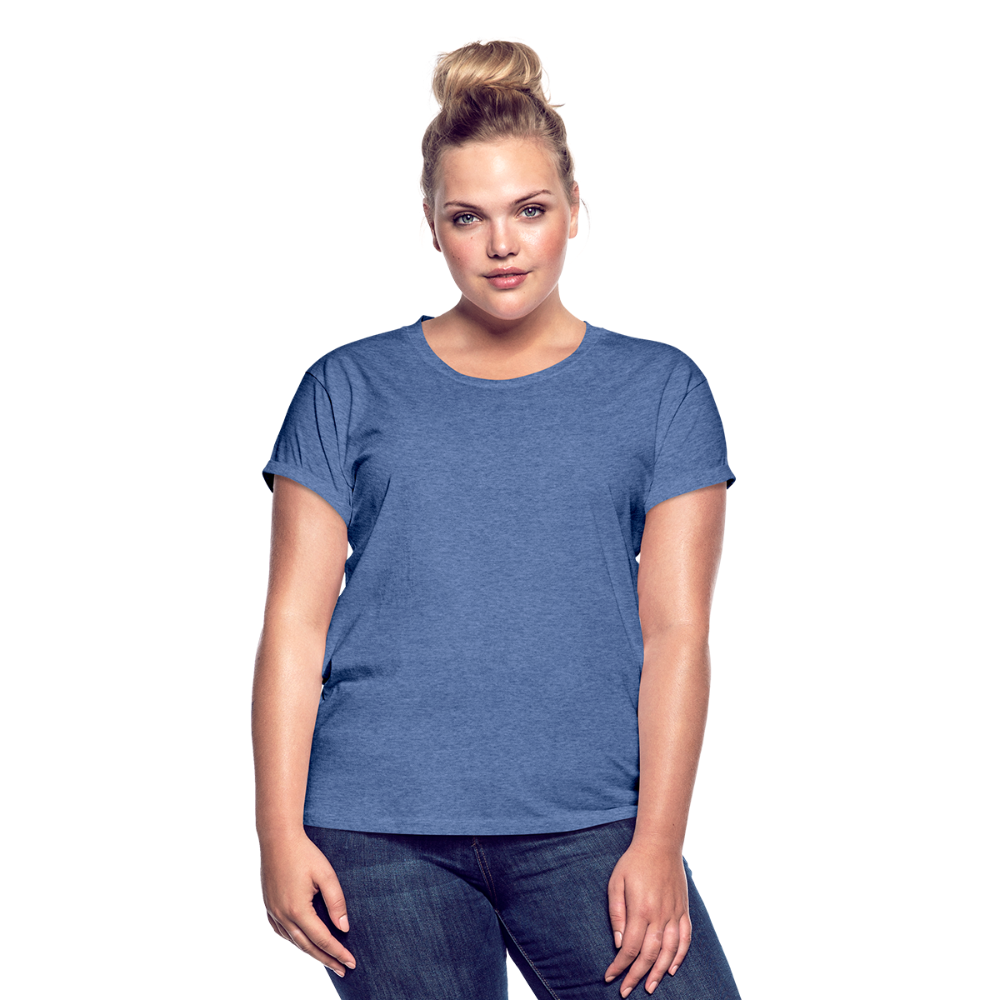 Frauen Oversize T-Shirt - Denim meliert