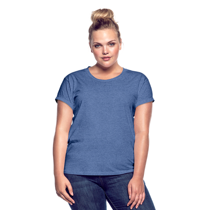 Frauen Oversize T-Shirt - Denim meliert