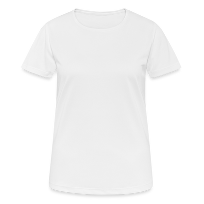 Frauen T-Shirt atmungsaktiv - weiß