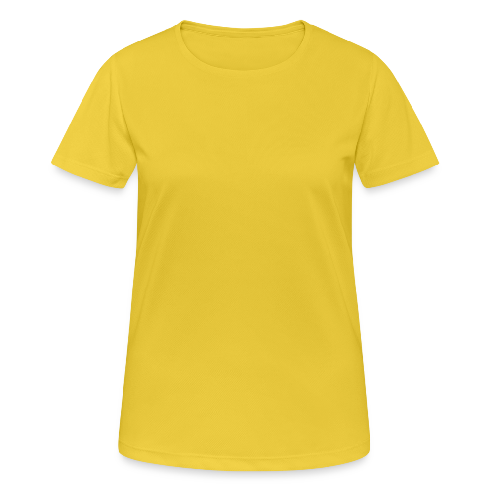 Frauen T-Shirt atmungsaktiv - Sonnengelb