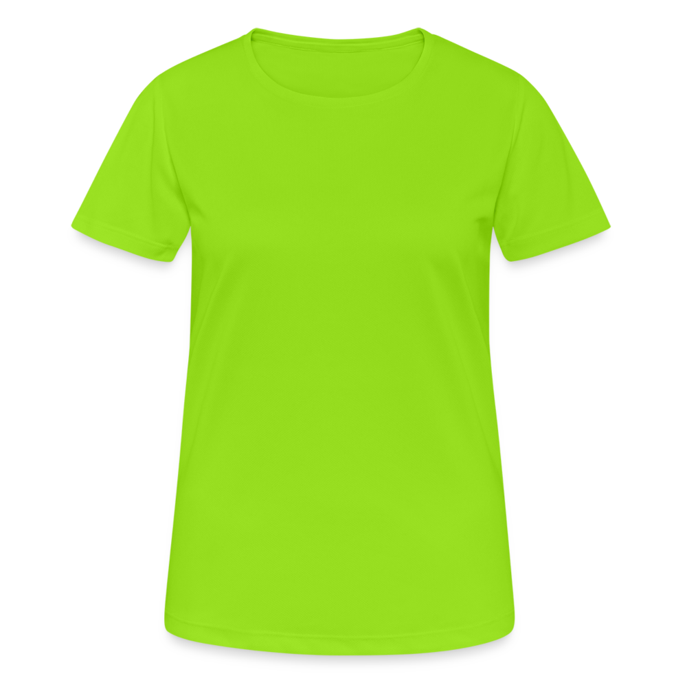 Frauen T-Shirt atmungsaktiv - Neongrün