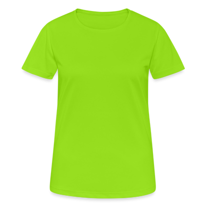 Frauen T-Shirt atmungsaktiv - Neongrün