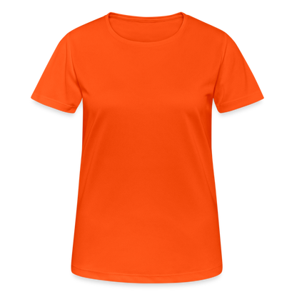 Frauen T-Shirt atmungsaktiv - Neonorange