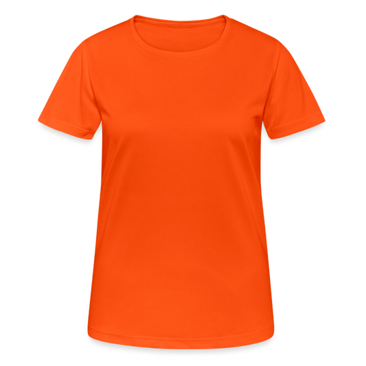 Frauen T-Shirt atmungsaktiv - Neonorange