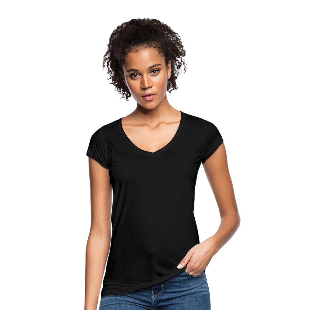 Frauen Vintage T-Shirt - Schwarz