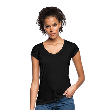 Frauen Vintage T-Shirt - Schwarz