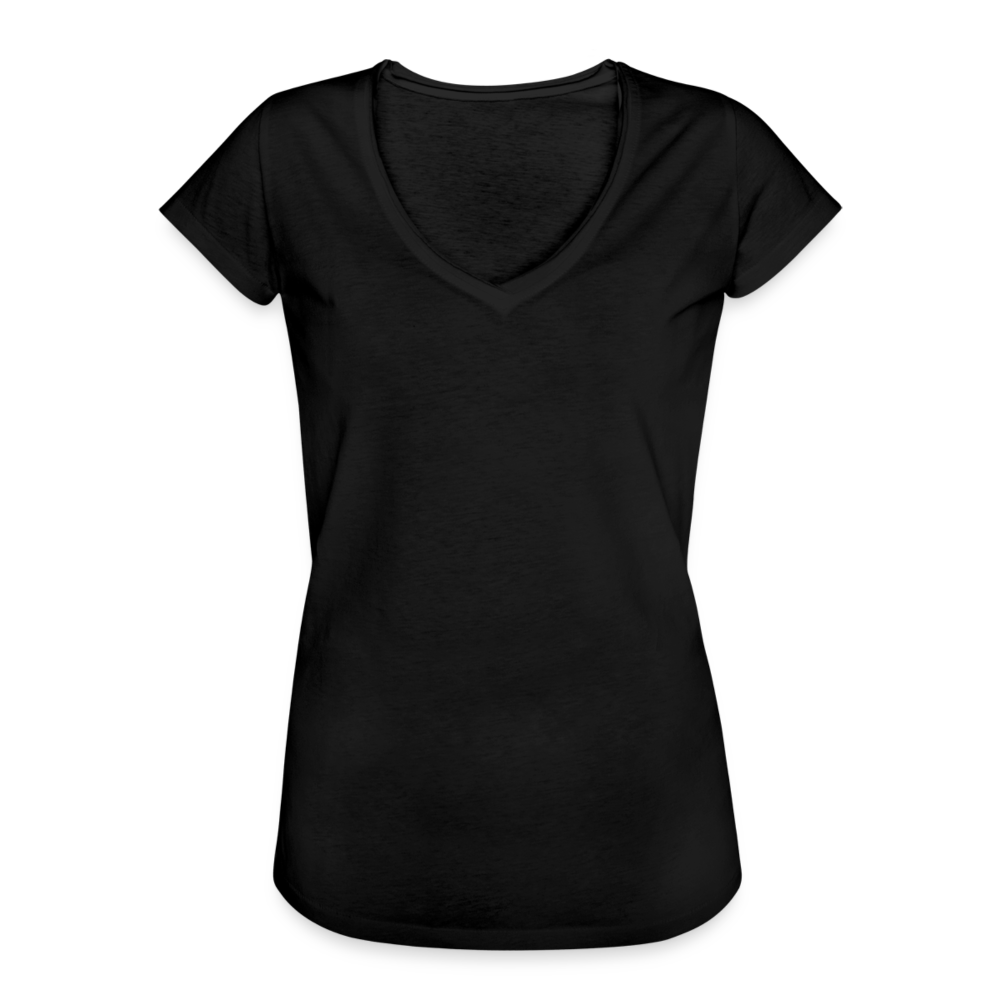 Frauen Vintage T-Shirt - Schwarz