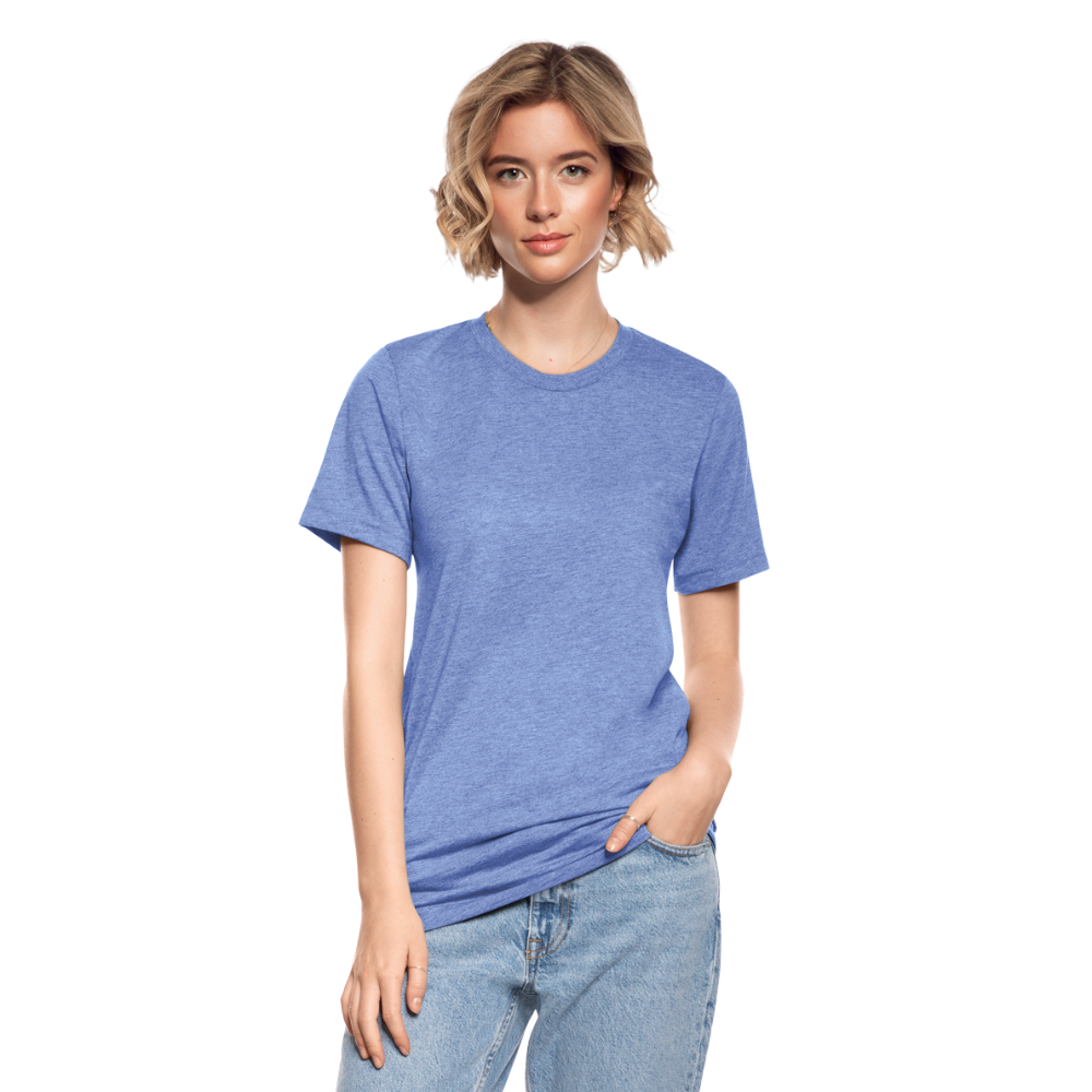 Unisex Tri-Blend T-Shirt von Bella + Canvas - Blau meliert