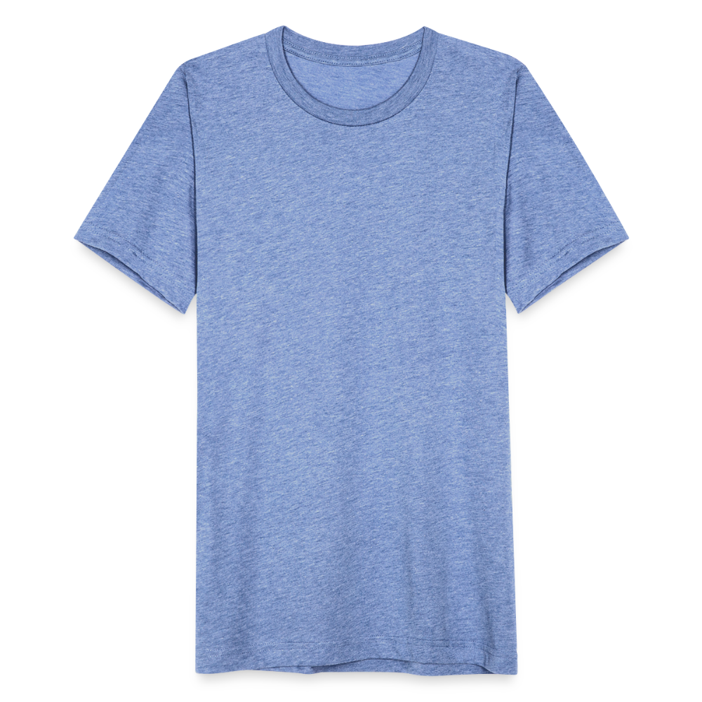 Unisex Tri-Blend T-Shirt von Bella + Canvas - Blau meliert