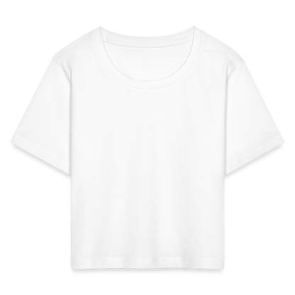 Cropped T-Shirt - weiß