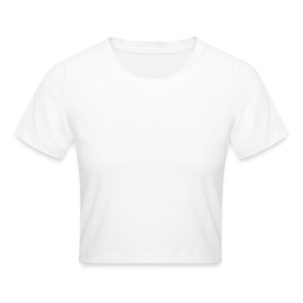 Cropped T-Shirt - weiß