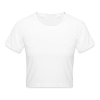 Cropped T-Shirt - weiß