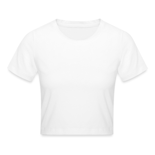 Cropped T-Shirt - weiß