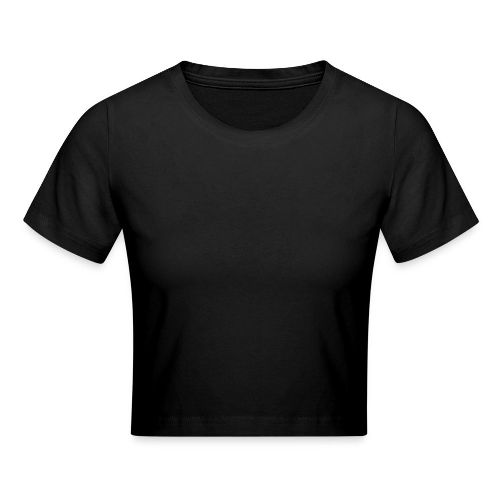 Cropped T-Shirt - Schwarz