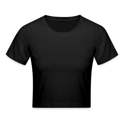 Cropped T-Shirt - Schwarz