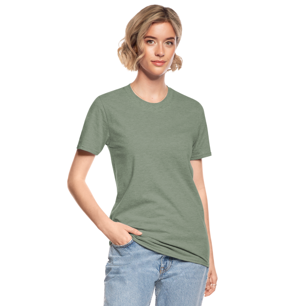 Unisex Polycotton T-Shirt - Militärgrün meliert