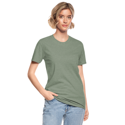 Unisex Polycotton T-Shirt - Militärgrün meliert