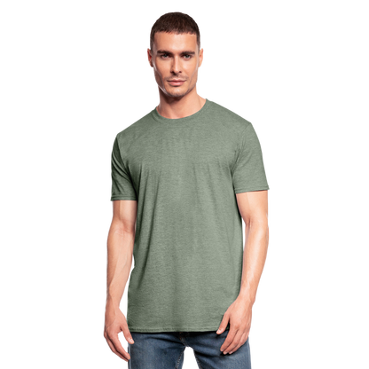 Unisex Polycotton T-Shirt - Militärgrün meliert