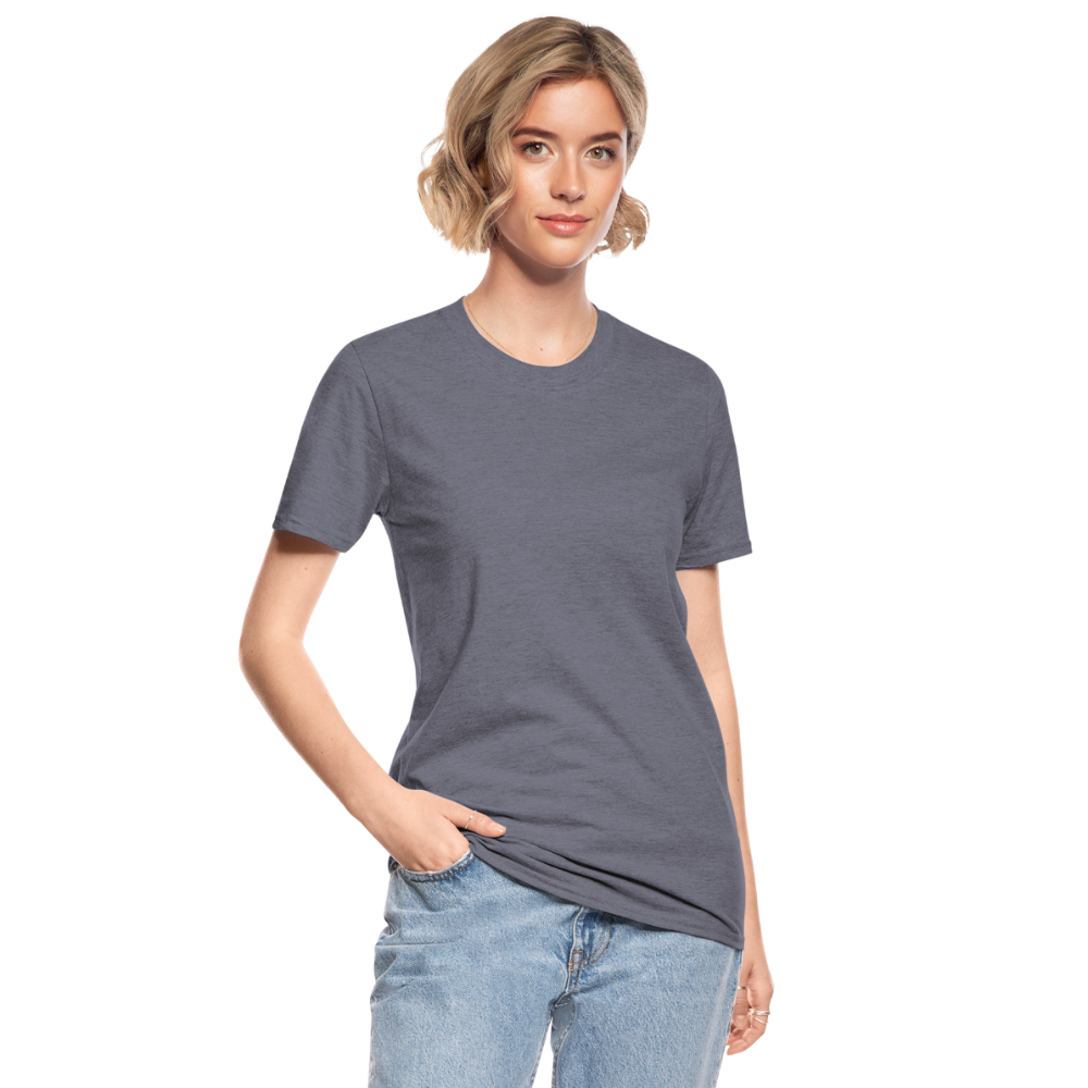 Unisex Polycotton T-Shirt - Navy meliert