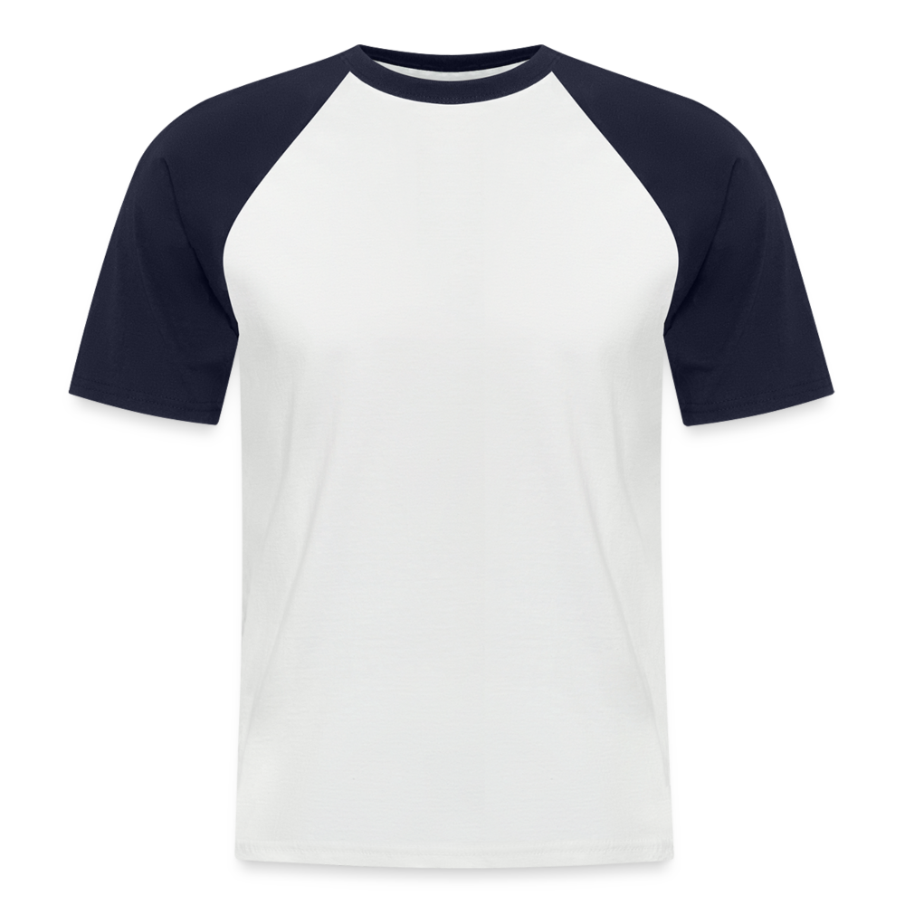 Männer Baseball-T-Shirt - Weiß/Navy