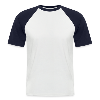 Männer Baseball-T-Shirt - Weiß/Navy