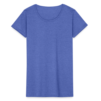 Frauen-T-Shirt von Fruit of the Loom - Blau meliert