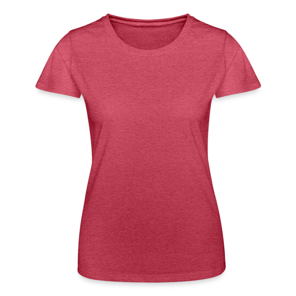 Frauen-T-Shirt von Fruit of the Loom - Rot meliert