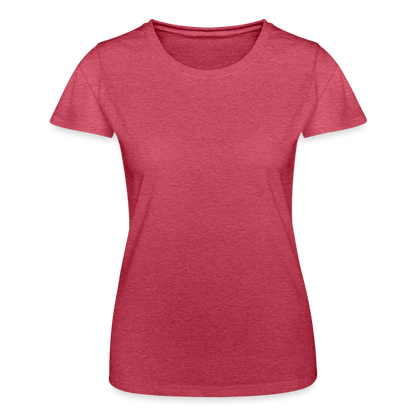 Frauen-T-Shirt von Fruit of the Loom - Rot meliert