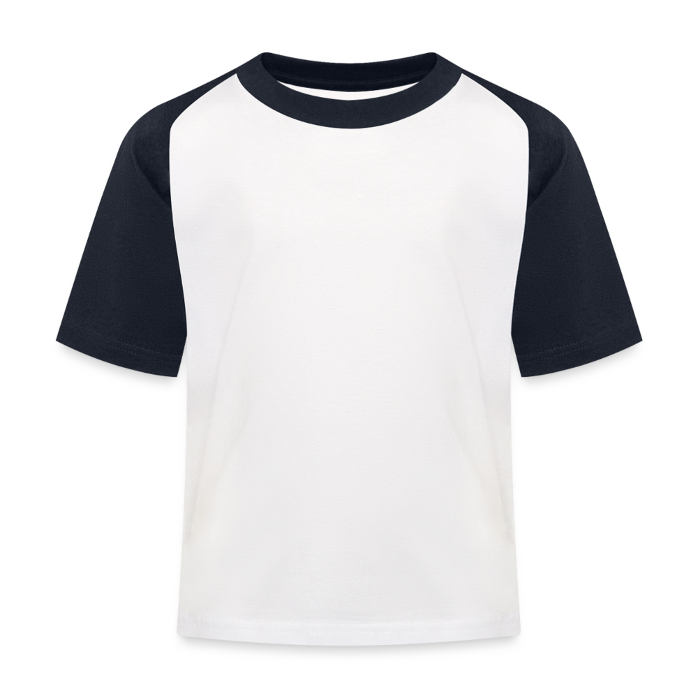 Kinder Baseball T-Shirt - Weiß/Navy