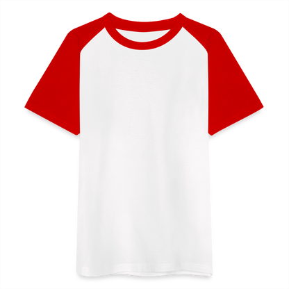 Kinder Baseball T-Shirt - Weiß/Rot