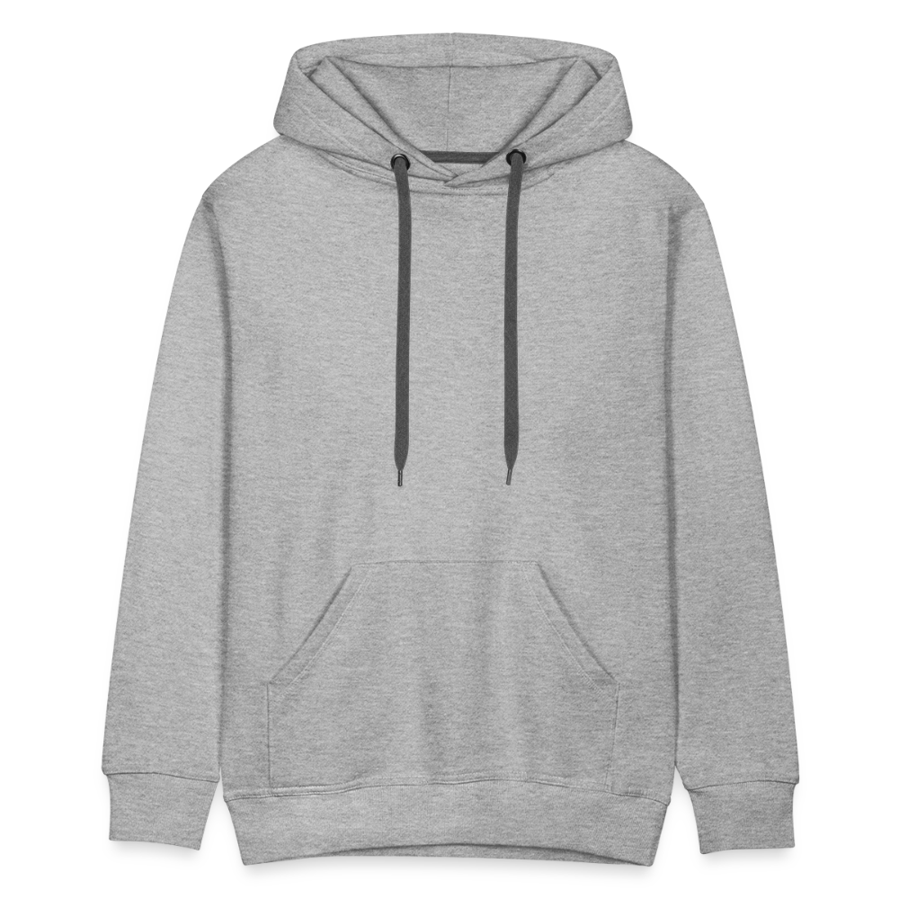 Männer Premium Hoodie - Grau meliert