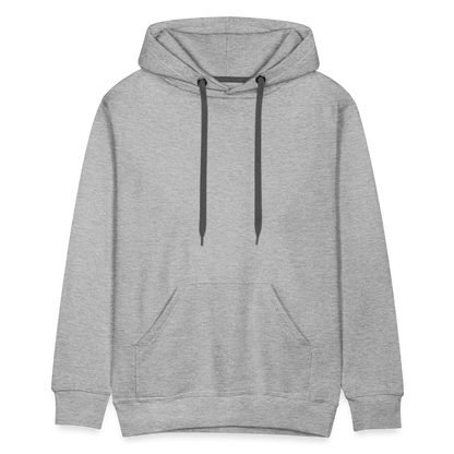 Männer Premium Hoodie - Grau meliert