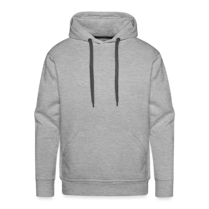 Männer Premium Hoodie - Grau meliert